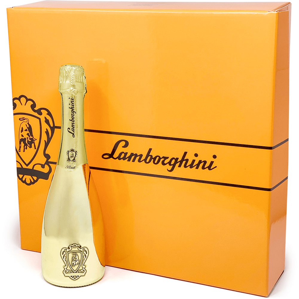 Lamborghini: Oro Vino Spumante With Crystal Glasses