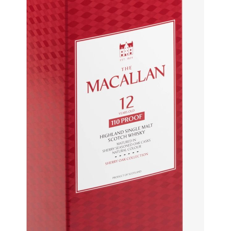 The Macallan Scotch Single Malt Sherry Oak Cask 12 Year 110 Proof 750ml
