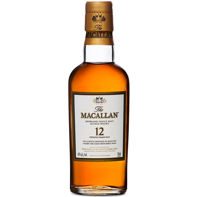 Macallan 12 Year Sherry Oak Scotch Shot 50ml