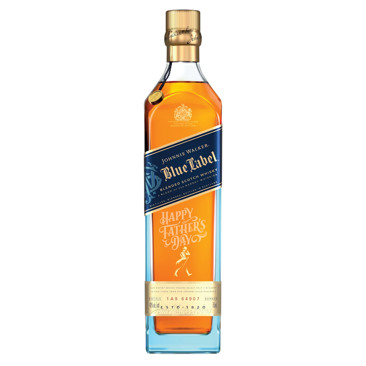 Johnnie Walker Blue Label Scotch Happy Father's Day Custom Engraved Gift